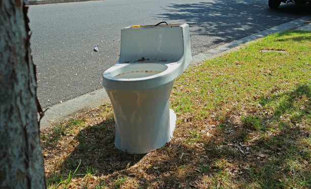 厕所在草坪上图片下载