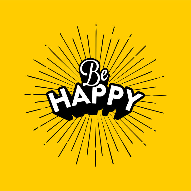 快乐卡通风格字母矢量插图图片下载