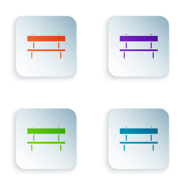 颜色工作台图标孤立在白色背景设置图片下载