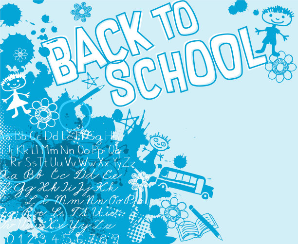 带着孩子的涂鸦回到学校图片下载