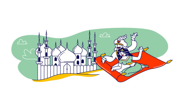 阿拉丁和茉莉公主的角色逃脱了图片下载