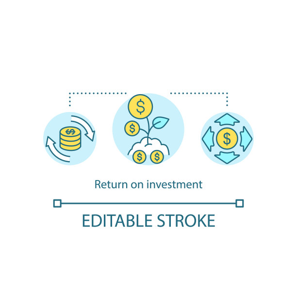 投资回报概念图标图片下载