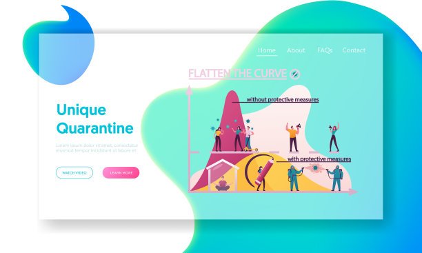 冠状病毒大流行着陆的曲线变平图片下载