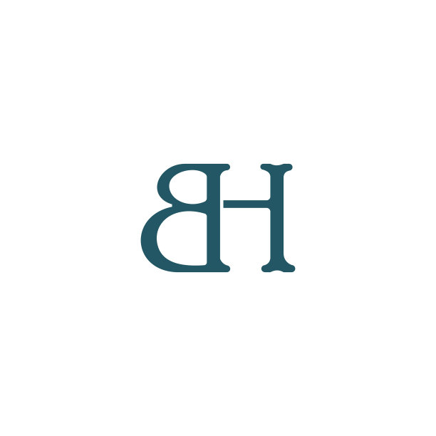 字母BH或HB标志设计模板图片下载