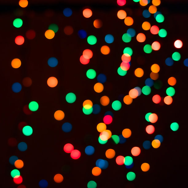 灯火散焦，为新年和其他节日。广场形象1:1图片下载