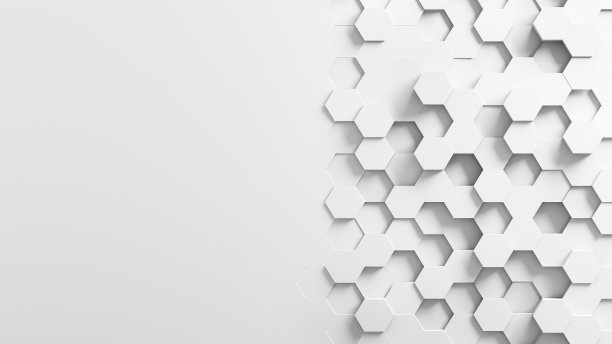 白色六角形抽象背景图片下载