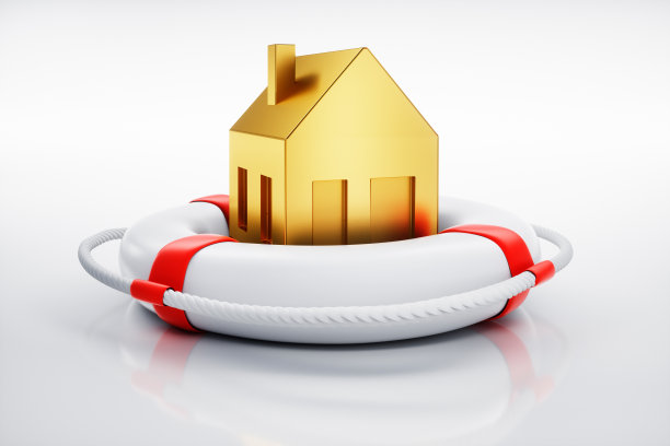 红色和白色的救生员和玩具房子图片下载