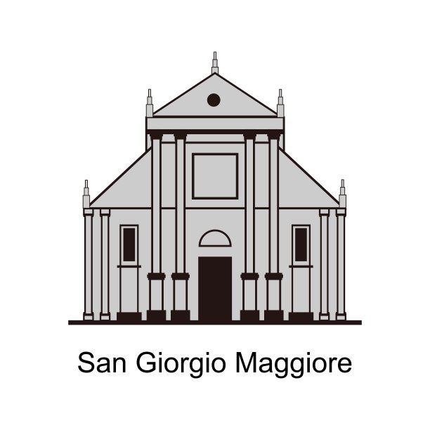 意大利威尼斯的圣乔治马焦雷岛。美丽的威尼斯的地标。这个岛，或者更确切地说，它的帕拉第奥教堂，是一个重要的地标。度假的美景。图片下载