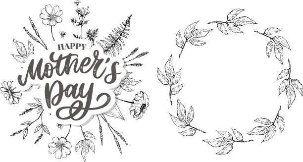 母亲节快乐贺卡手写图片下载