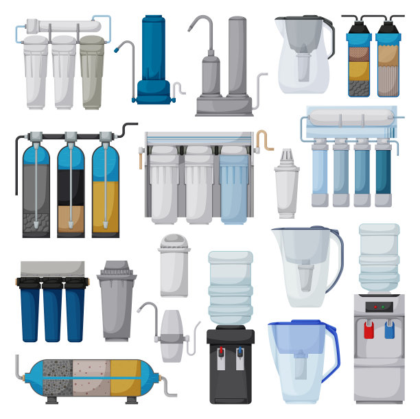 过滤系统卡通设置图标图片下载