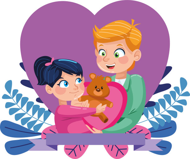 年轻的父亲和年幼的女儿在花心图片下载