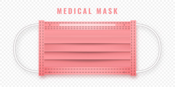 逼真的医疗口罩细节3d医疗图片下载