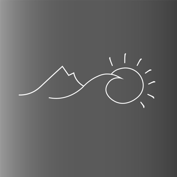 日落时分群山环绕，毫无生气图片下载