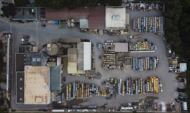 水泥工厂的颜色图片下载