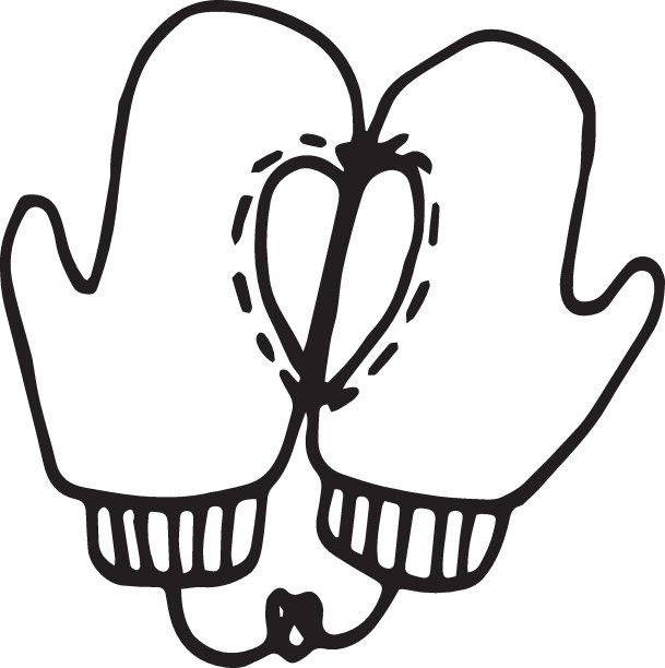 手套涂鸦集。冬季手绘服装图片下载