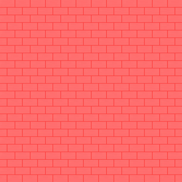 矢量:红色砖墙背景配线条纹理墙纸，建筑家居装饰图案无缝插画艺术平面设计新潮图片下载