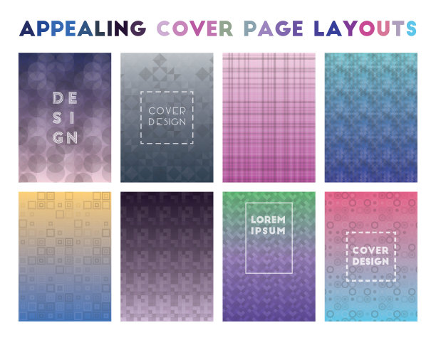 吸引人的封面布局。图片下载