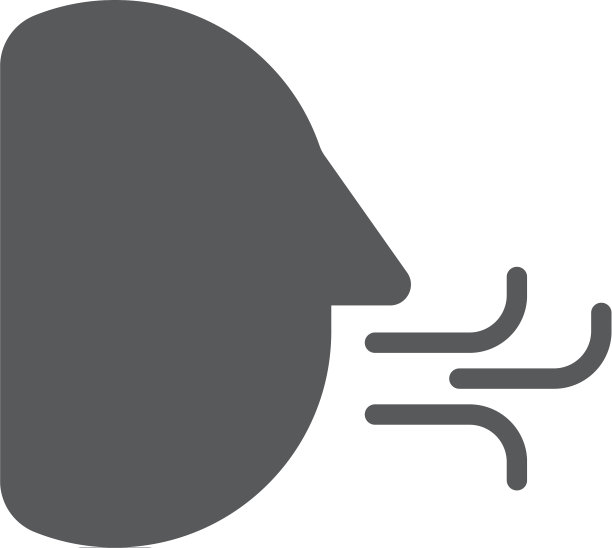 人类咳嗽图标象征生病孤立在白色图片下载