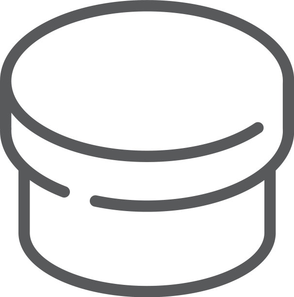 白色背景上的圆形盒子图标符号图片下载
