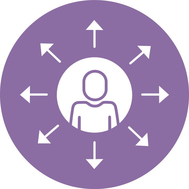 头像剪影与箭头块风格图片下载