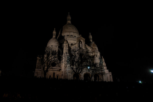 寺庙晚上，数码照片图片作为背景图片下载