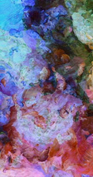 色彩斑斓的抽象画图片下载