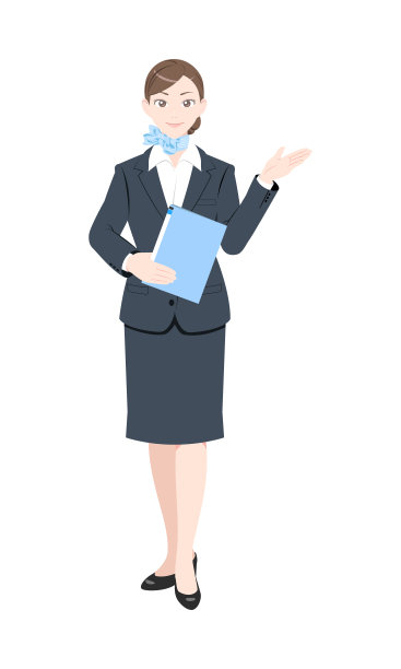 穿着西装在打电话，感到惊讶的女人的插画，白色背景图片下载