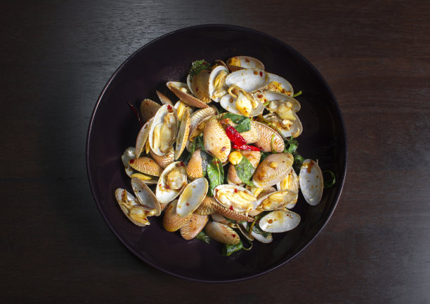 炒蛤配烤辣椒酱图片下载