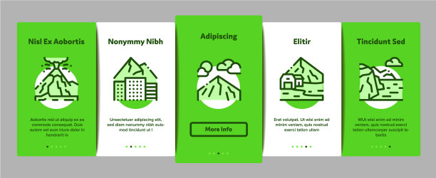 山景观上的元素图标设置图片下载