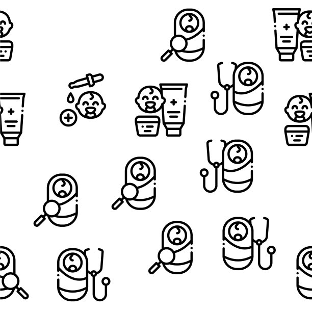 儿科医疗无缝模式图片下载