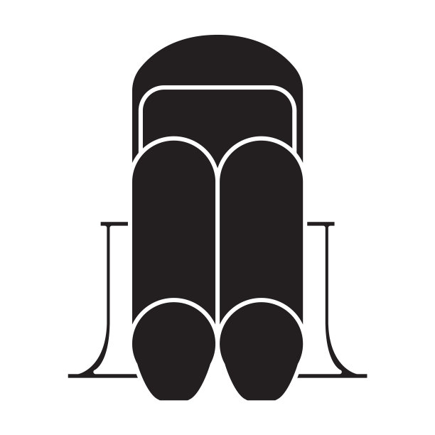 水滑梯图标黑色图标孤立图片下载