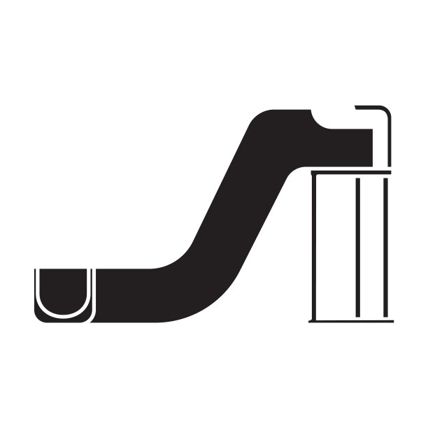 水滑梯图标黑色图标孤立图片下载