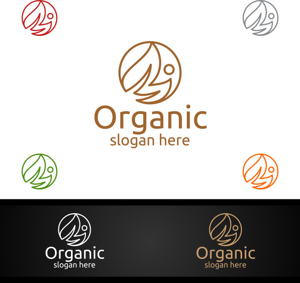 自然有机的标识设计模板图片下载