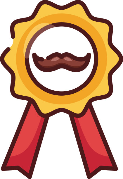 奖章与老爸胡子嬉皮士线和填补图片下载