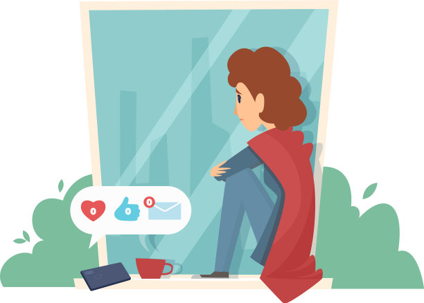 可怜的女人沉迷于社交媒体图片下载