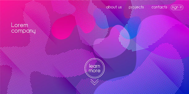 液体紫色背景流体梯度图片下载