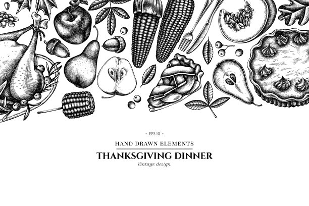 花色有黑白南瓜、叉、刀、梨、火鸡、南瓜派、苹果派、玉米、苹果、花楸、枫木、橡木图片下载