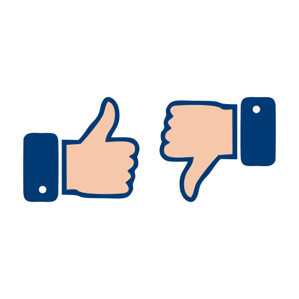 喜欢和不喜欢图标图片下载