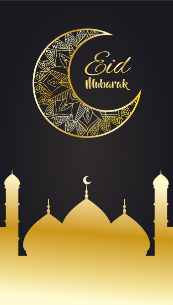 金色的月亮和泰姬陵斋月卡里姆图片下载