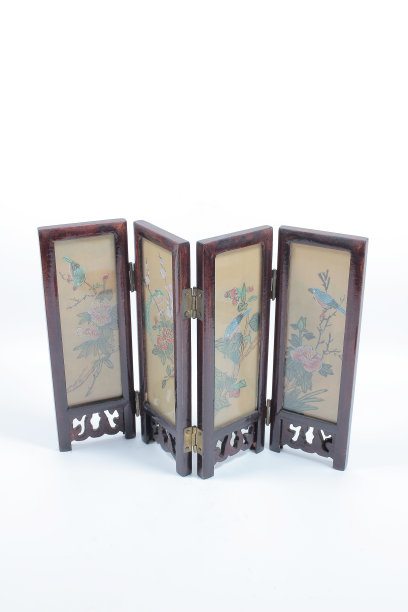 画板上的中国画屏风图片下载