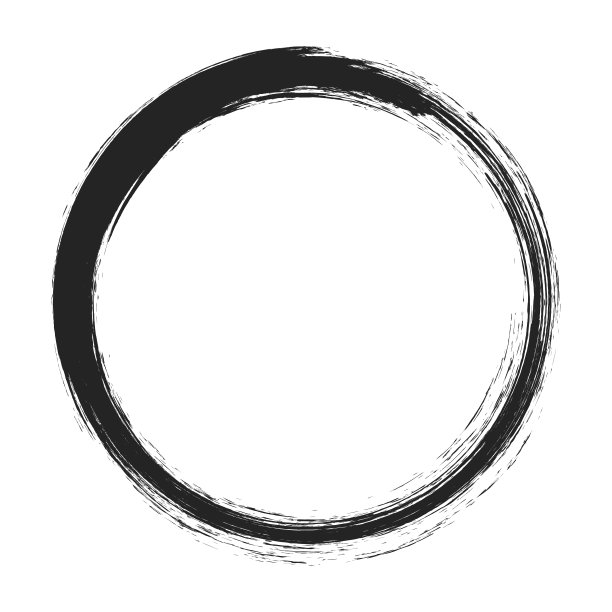 矢量笔刷在白色背景上画圆圈。墨汁手绘画画笔圈。标志、标签设计元素矢量插图。黑色抽象垃圾圆圈。抽象的表面。圆形垃圾设计元素。框架。图片下载