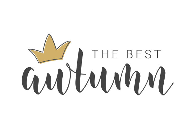 最佳秋季手写体。矢量插图。图片下载