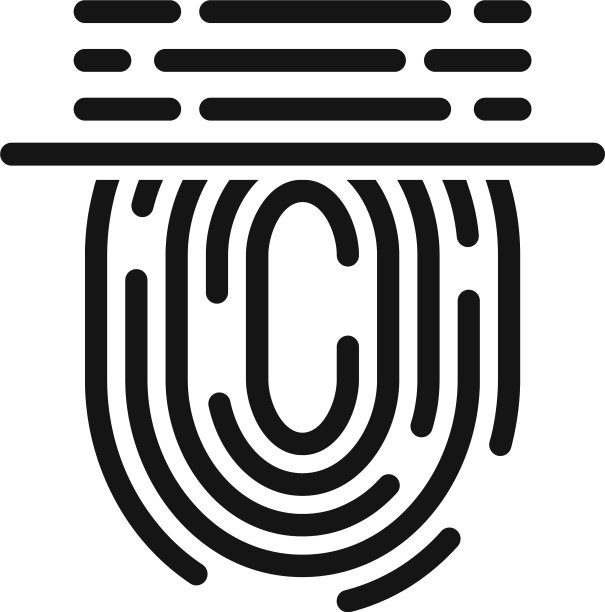 指纹扫描图标样式简单图片下载