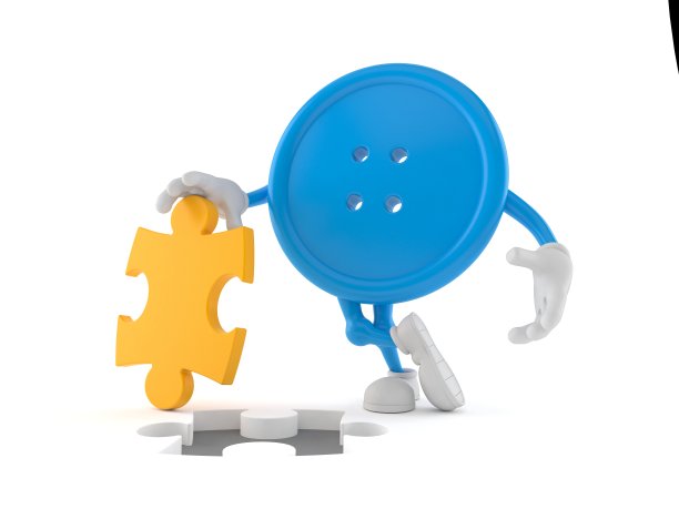 按键人物与拼图游戏图片下载