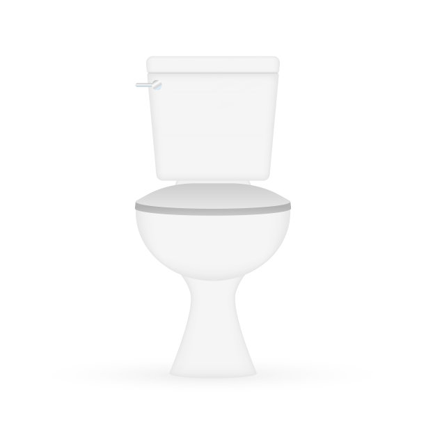 白色陶瓷清洁马桶碗图标股票图片下载