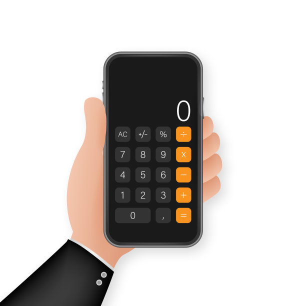 按钮与黑色计算器智能手机移动图片下载