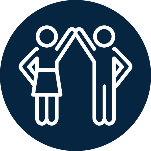 象形文字男女图标线块样式图片下载