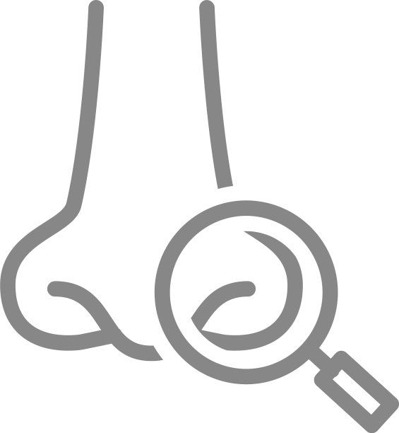 人鼻用放大镜线标器官图片下载