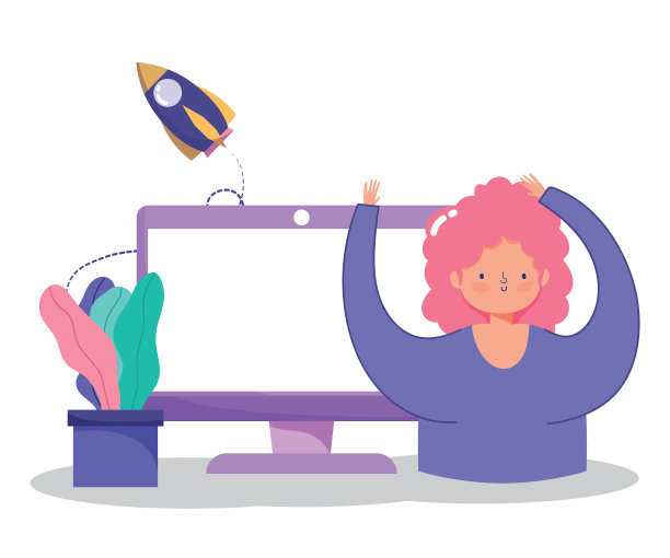 人们交流和技术女孩图片下载