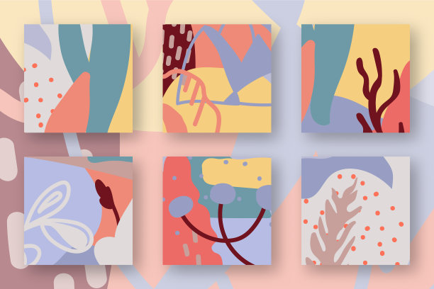 抽象花卉背景广场艺术设置图片下载